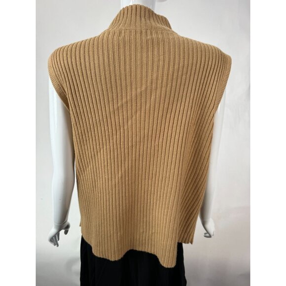 Vintage Designers Studio 90s Patchwork Sleeveless Vest With Zipper & Crochet Det - Picture 12 of 16